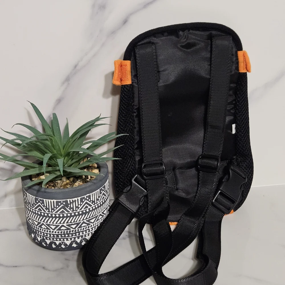 Orange and Black Small Pet Carrier Backpack